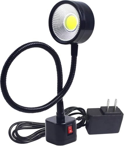 Led Magnetic Work Light 300Mm Flexible Gooseneck Lamp 500 Lumens 120 Volt for Se gallery