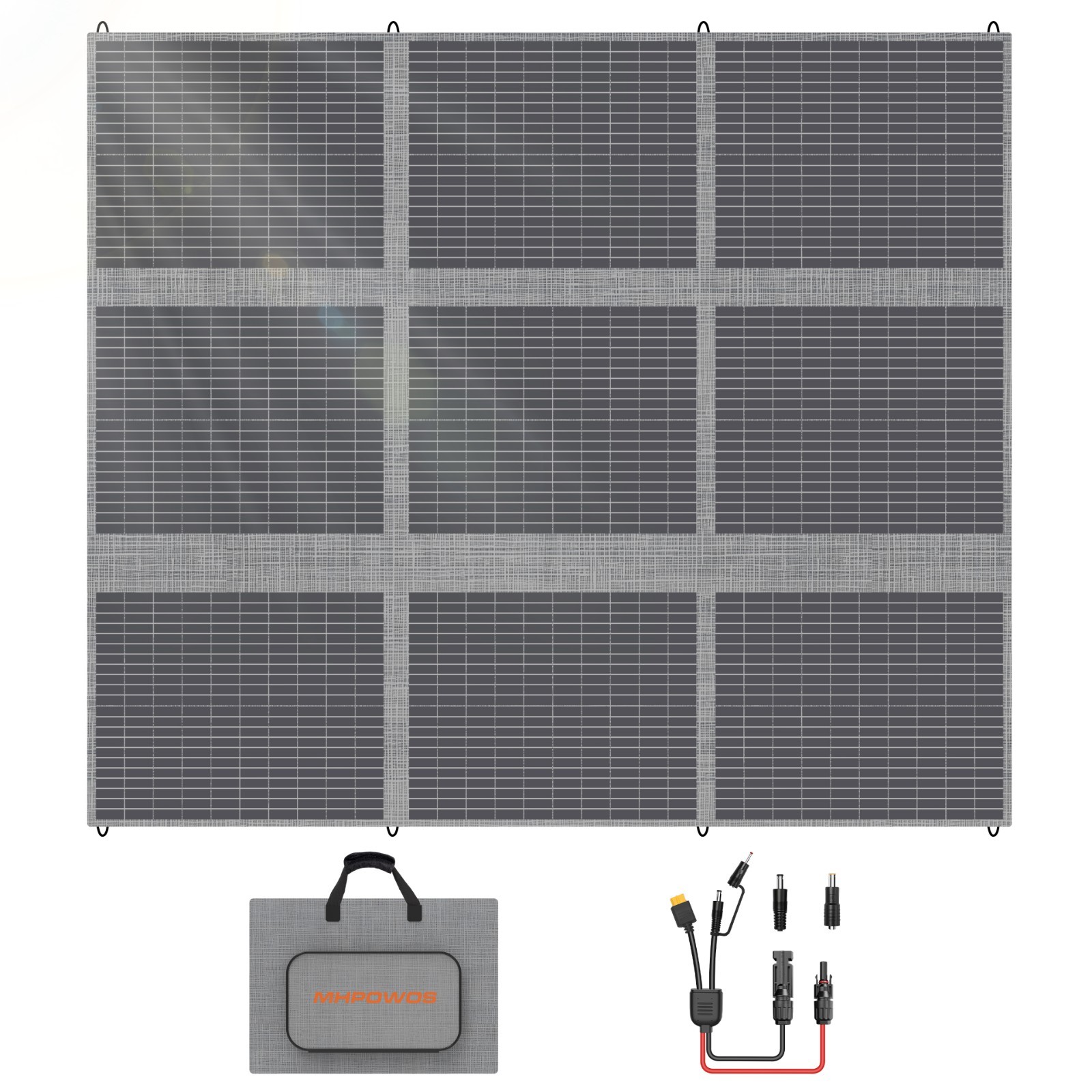 MHPOWOS 400W Watt Solar Panel Blanket Portable Folding for Power Station Camping gallery