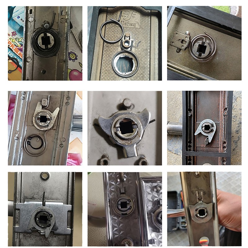 Door Lock Spring Accessories Door Handle Torsion Spring Lock Core Replacement gallery