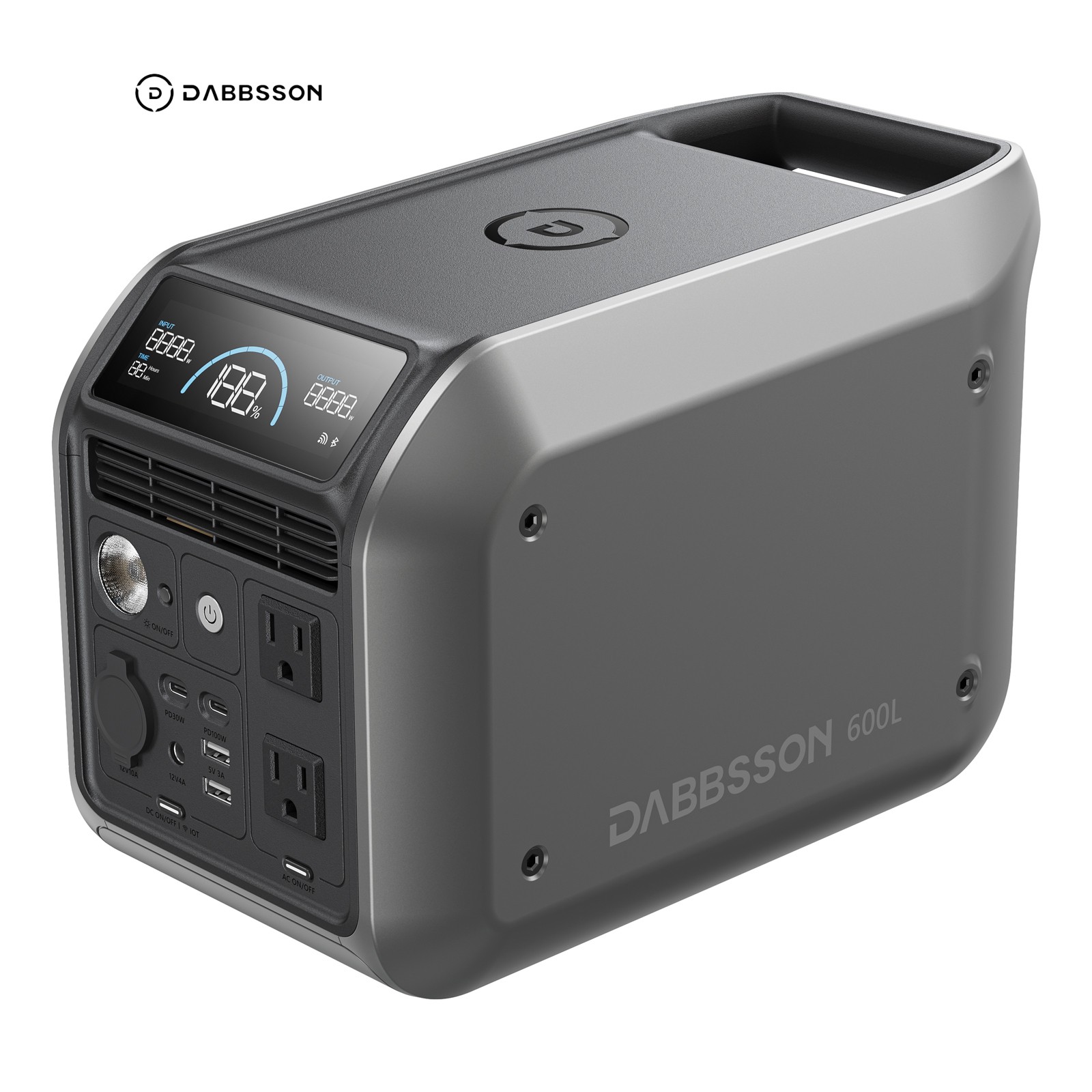 Dabbsson 768Wh 600W Portable Power Station Solar Generator for Outdoor Camping gallery