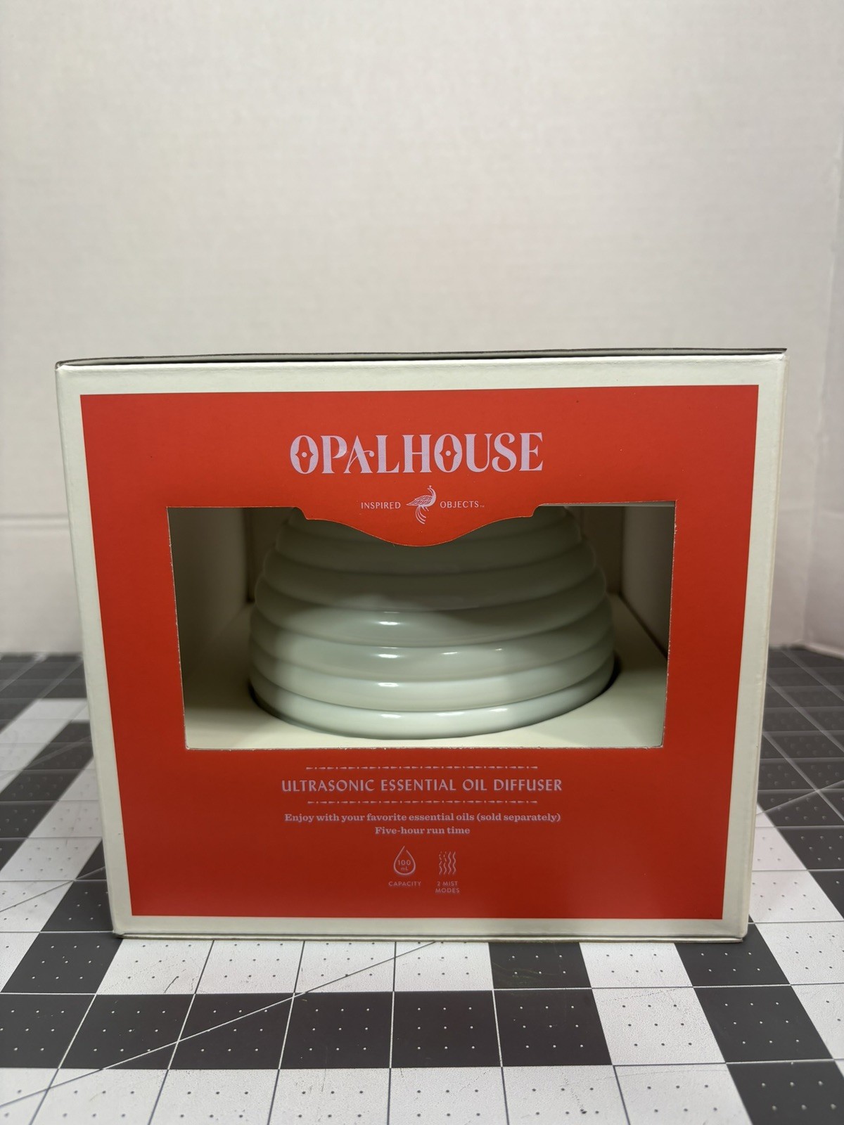 Opal House 100ml Ultrasonic Essential Oil Diffuser 5 Hours 2 Mist Modes NIB NEW gallery