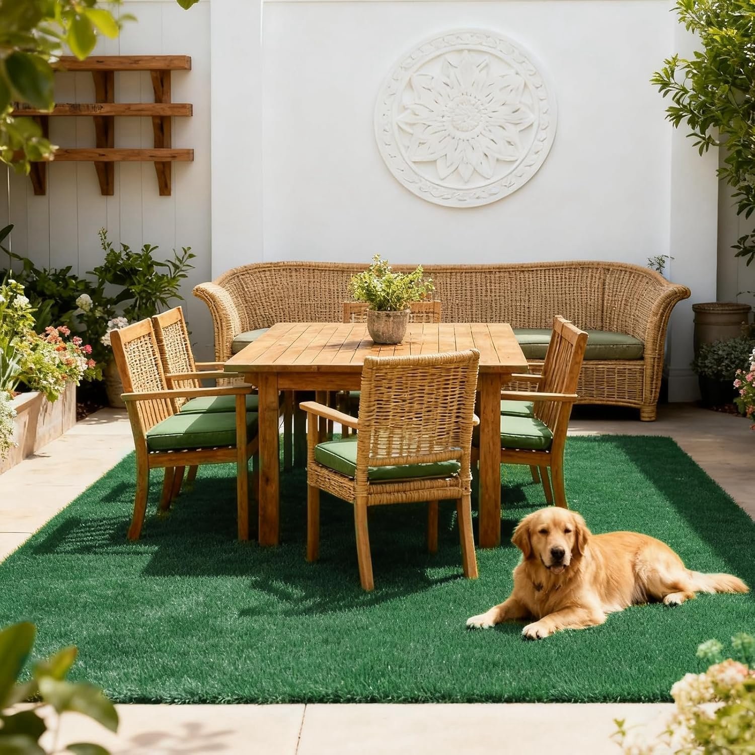 9ft. x 12ft. Synthetic Landscape Fake Grass Mat Artificial Pet Turf Lawn Garden gallery
