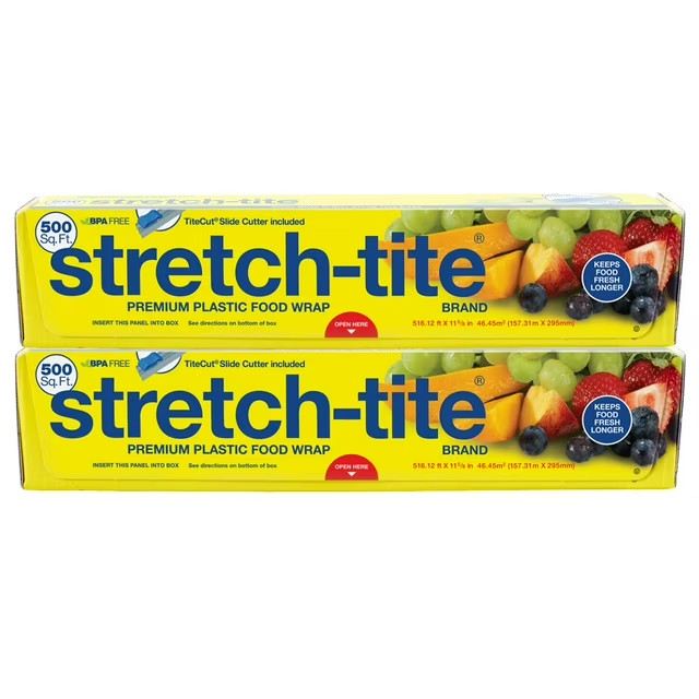 stretch-tite Premium Plastic Food Wrap, 500 sq. ft., 2 pk. gallery