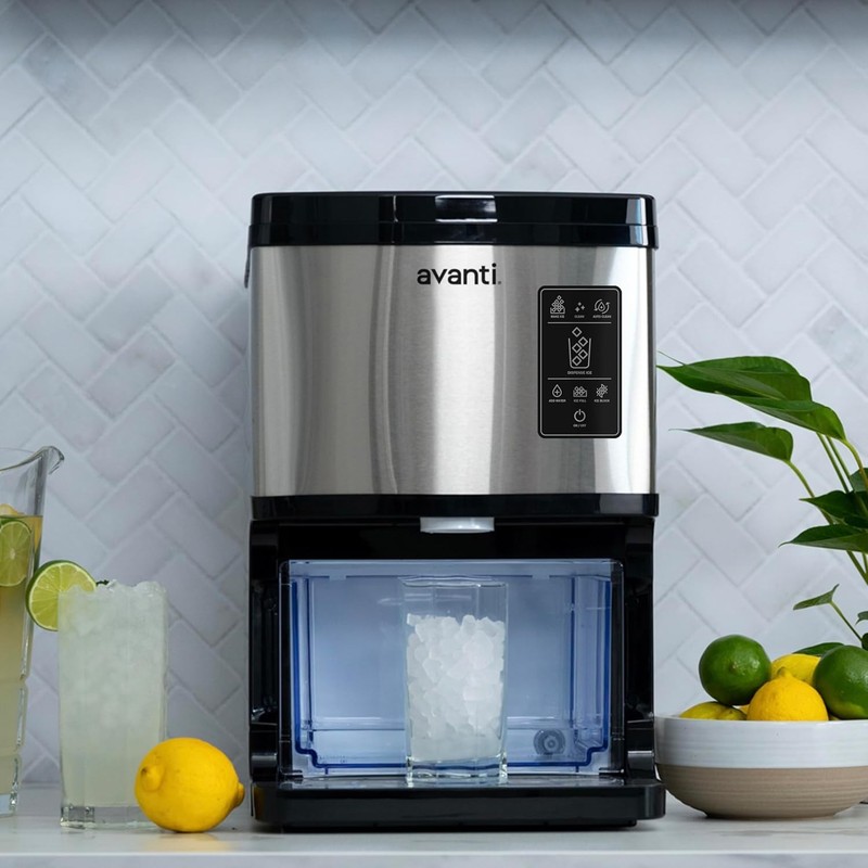 Avanti Ice Maker, Digital Controls, Self-Cleaning, 33lbs Per Day, 195-Watts gallery