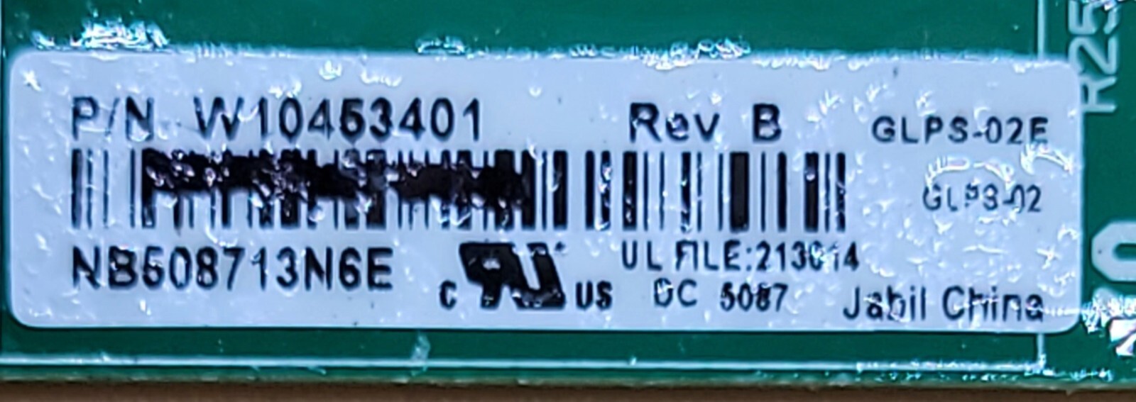 Genuine Refrigerator Whirlpool Control Board Part#W10453401 gallery