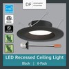 Led Recessed Ceiling Lights 6 Pack 5"/6" Retrofit Trim With E26 Socket Adaptor 5 gallery