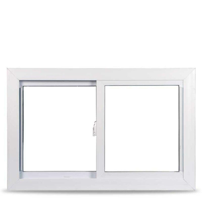 Universal/Reversible Sliding White Vinyl Window with Buck Frame gallery