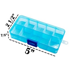 Storage Box Organizer Container for Pills, Small parts, and it’s adjustable