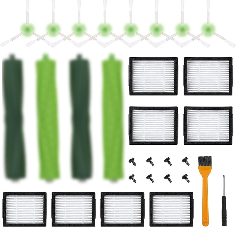 Reusable 18-Piece iRobot Roomba E/i/j Series Parts Kit - Filters, Brushes & More gallery