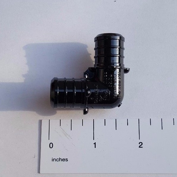 50 PIECES 3/4" PEX ELBOW POLY ALLOY LEAD FREE CRIMP PLASTIC FITTINGS - NSF, CUPC gallery