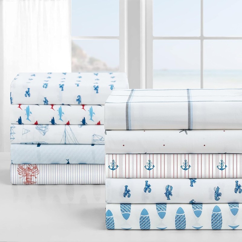 King Size Sheets Set Crisp & Tailored Cooling Sheets W/ a Smooth Cotton Percale gallery