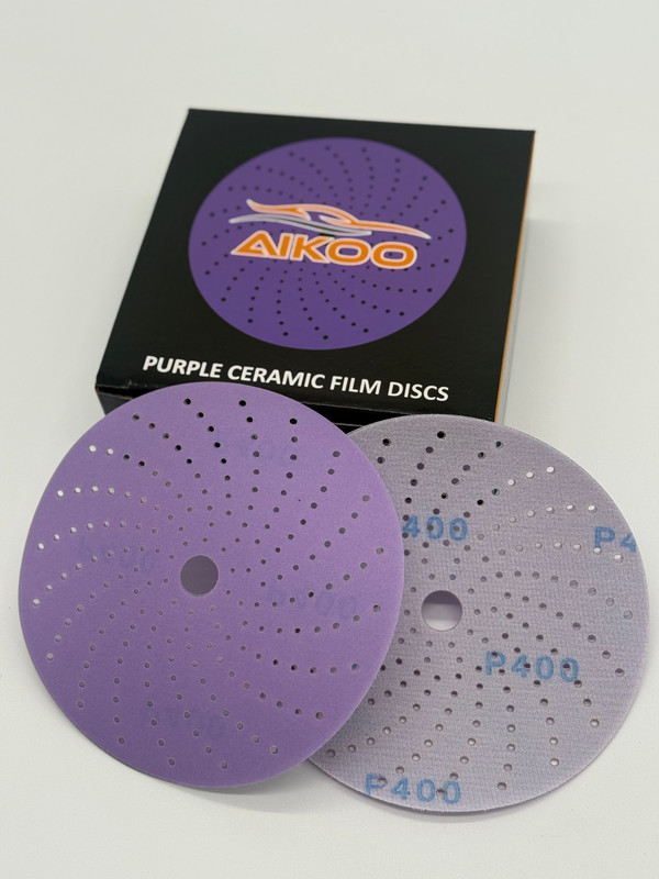 AIKOO 6" Hook & Loop Ceramic Multi-hole Sanding Discs Orbital DA Sanders Paper gallery