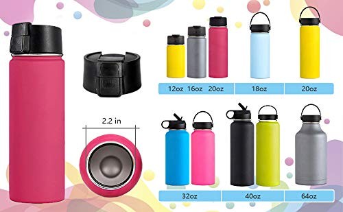 Chug Cap for Hydro Flask Wide Mouth 12, 16, 18, 32, 40, 1pc auto flip lid gallery