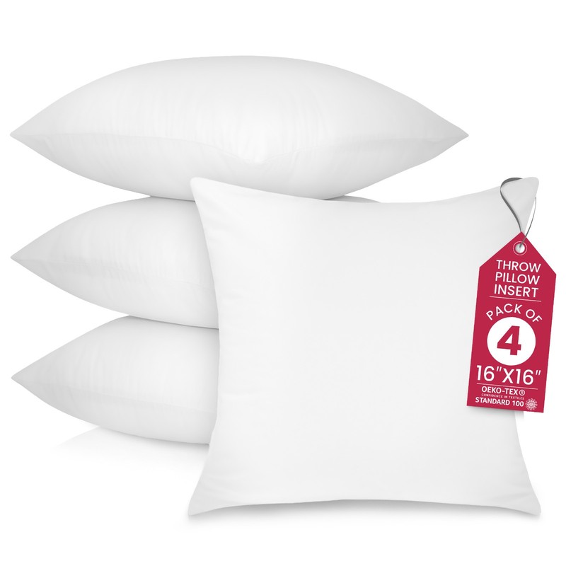 Decorative Throw Pillows Insert Pack of 4 Couch Pillows Sofa Bounce Back Cushion gallery