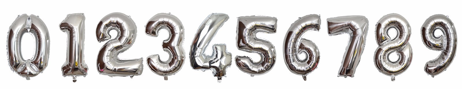 Giant 32" Air Helium Foil Number Balloon Golden Silver Birthday Free Candle gallery