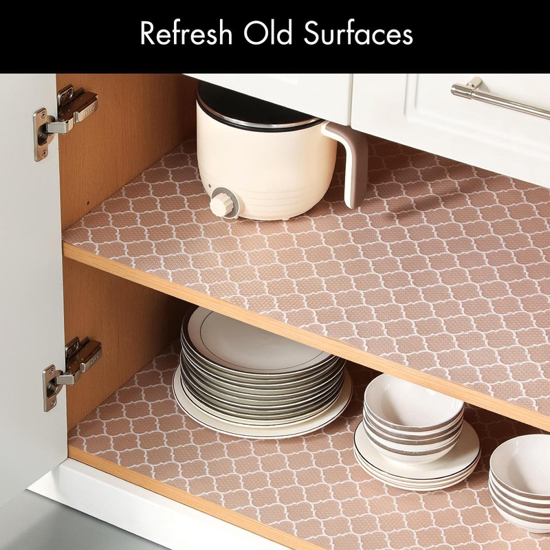 Shelf Liner for Kitchen Cabinets – Non-Adhesive Waterproof Drawer Liner gallery