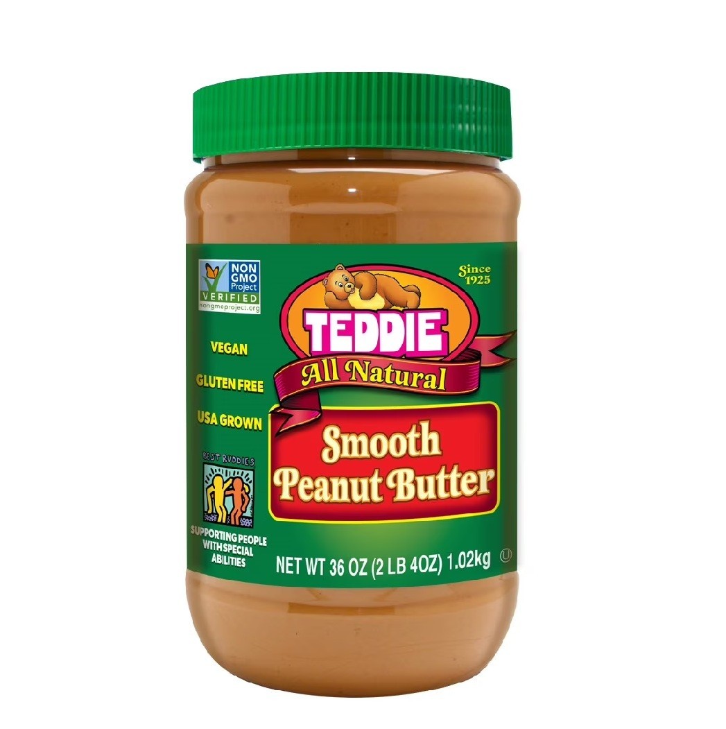 Teddie All Natural Smooth Peanut Butter, 36 oz gallery
