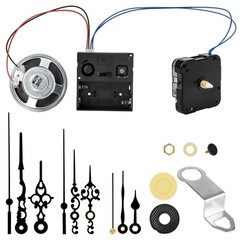 EEEKit Chiming Clock Mechanism Replacement, Battery Motors with Chime Black