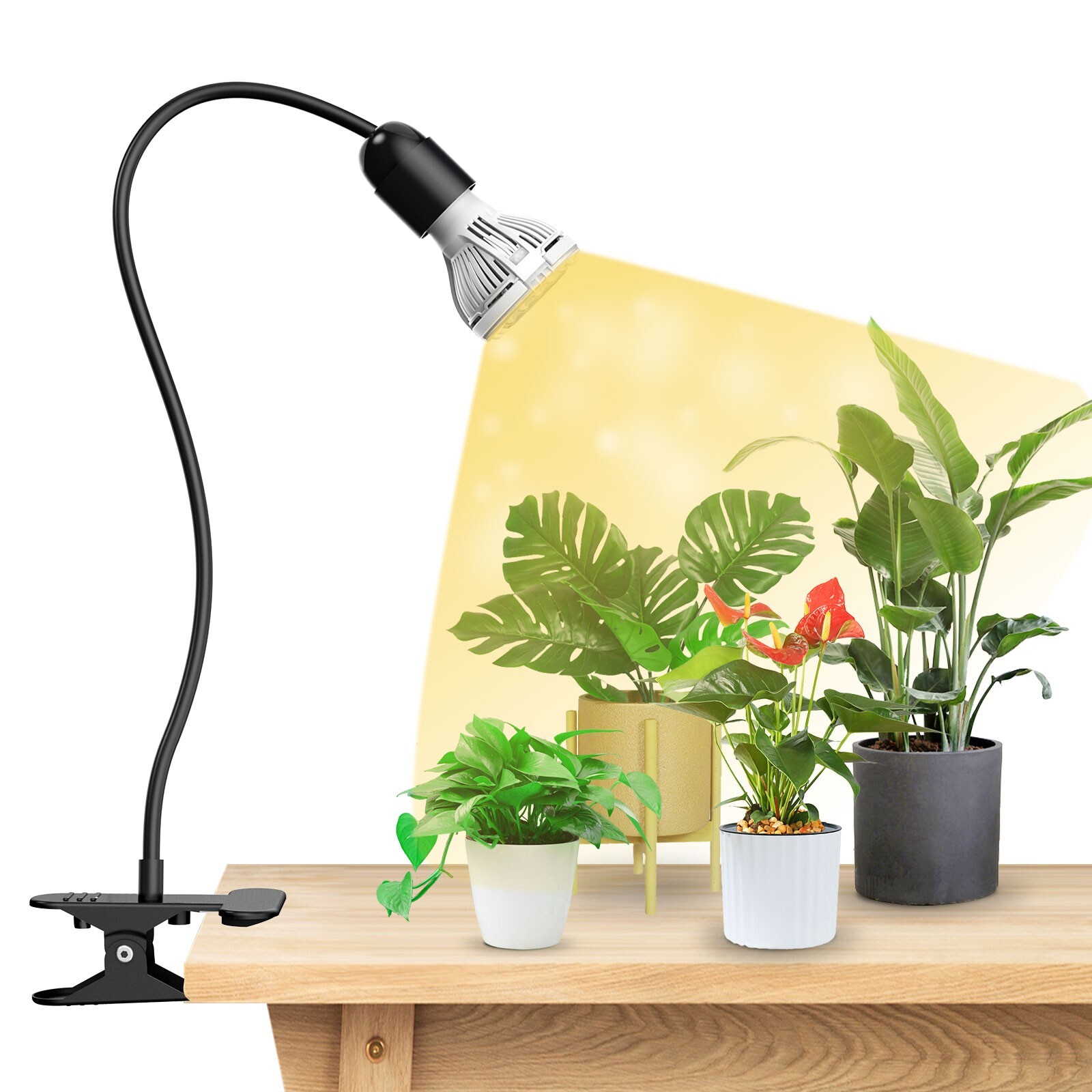 SANSI LED Grow Lights for Indoor Plants Full Spectrum Pot Clip Grow Light USED gallery