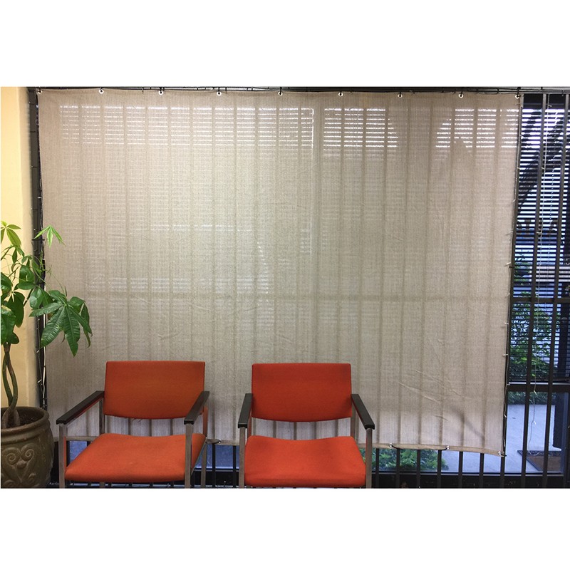 Patio Shade Privacy Panel w/ Grommets 4S Pergola Cover Mesh 90% UV Block Smoke gallery
