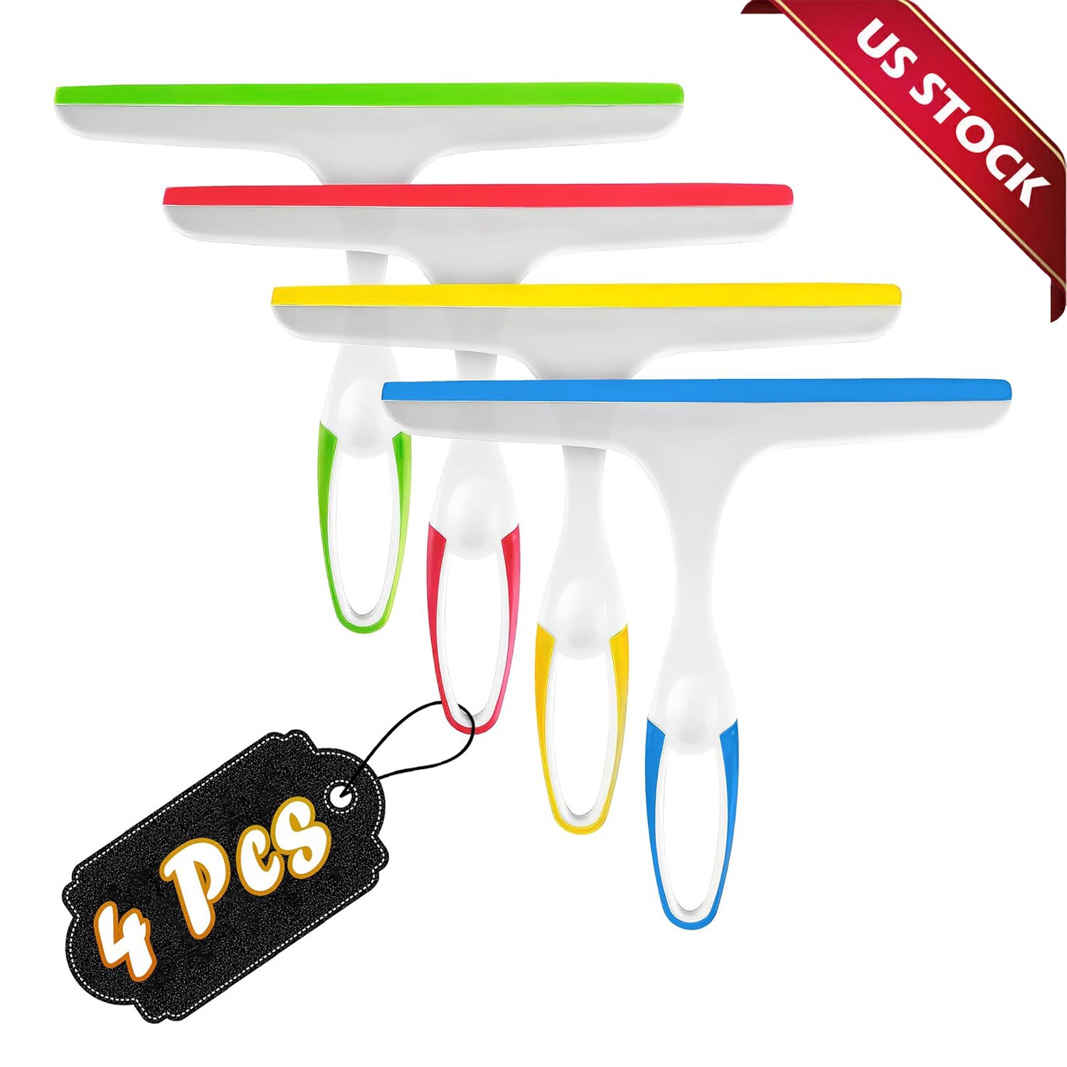 Window Mirror Car Windshield Squeegee Shower Glass Wiper Kitchen House Clean Set gallery