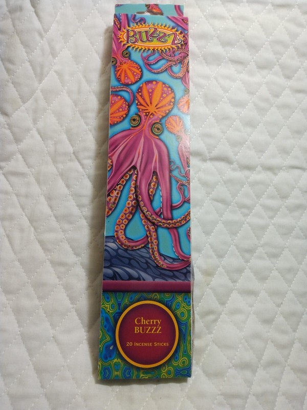 Buzz Orange And Cherry Incense Sticks Plus Made In USA Vanilla Vtg. 2004 gallery