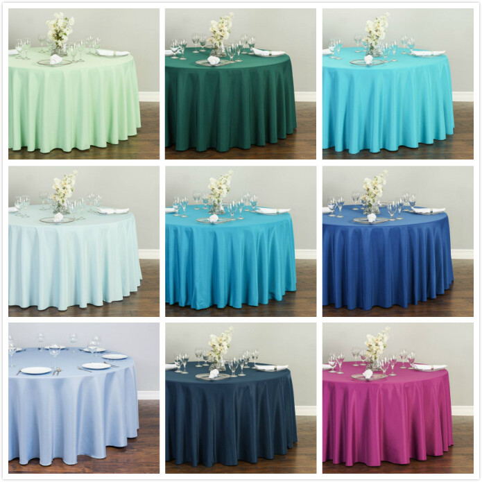 LinenTablecloth 108 in. Round Polyester Tablecloths, 33 Colors! gallery
