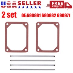 2Pcs For Briggs & Stratton Push Rod Set &Valve Cover Gasket 690981 690982 690971