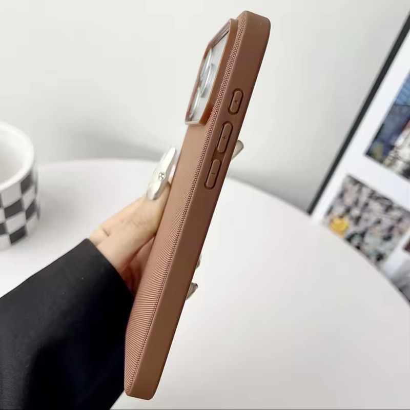 Luxury Tech Woven Magnetic Phone Case For iPhone 17 16 15 14 13 Series Cover gallery