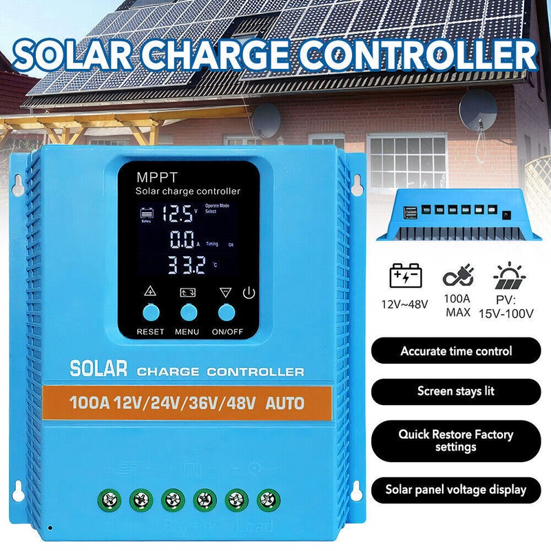 4800W 100A MPPT Solar Charge Controller 12V/24V/36V/48V Battery PV Regulator NEW gallery