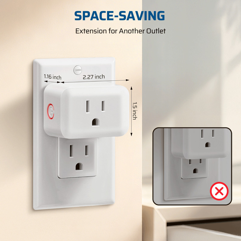 4-Gang Wireless Remote Control Outlet Set – 125V 15A,100ft RF Range,UL Certified gallery