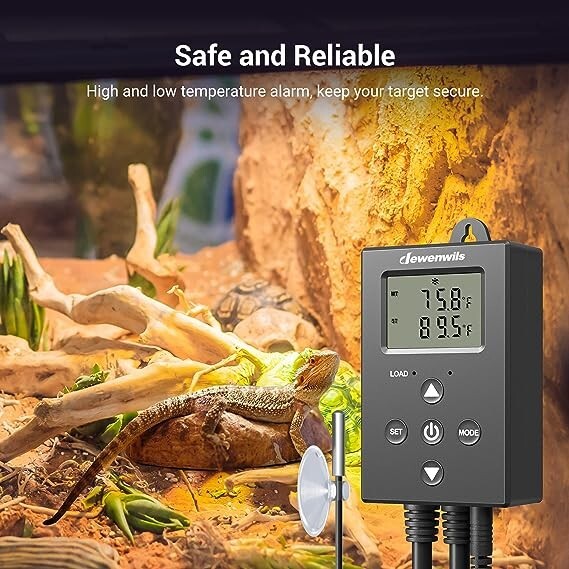 DEWENWILS Digital Temperature Controller Thermostat Outlet 14-140°F, 120V/10A/12 gallery