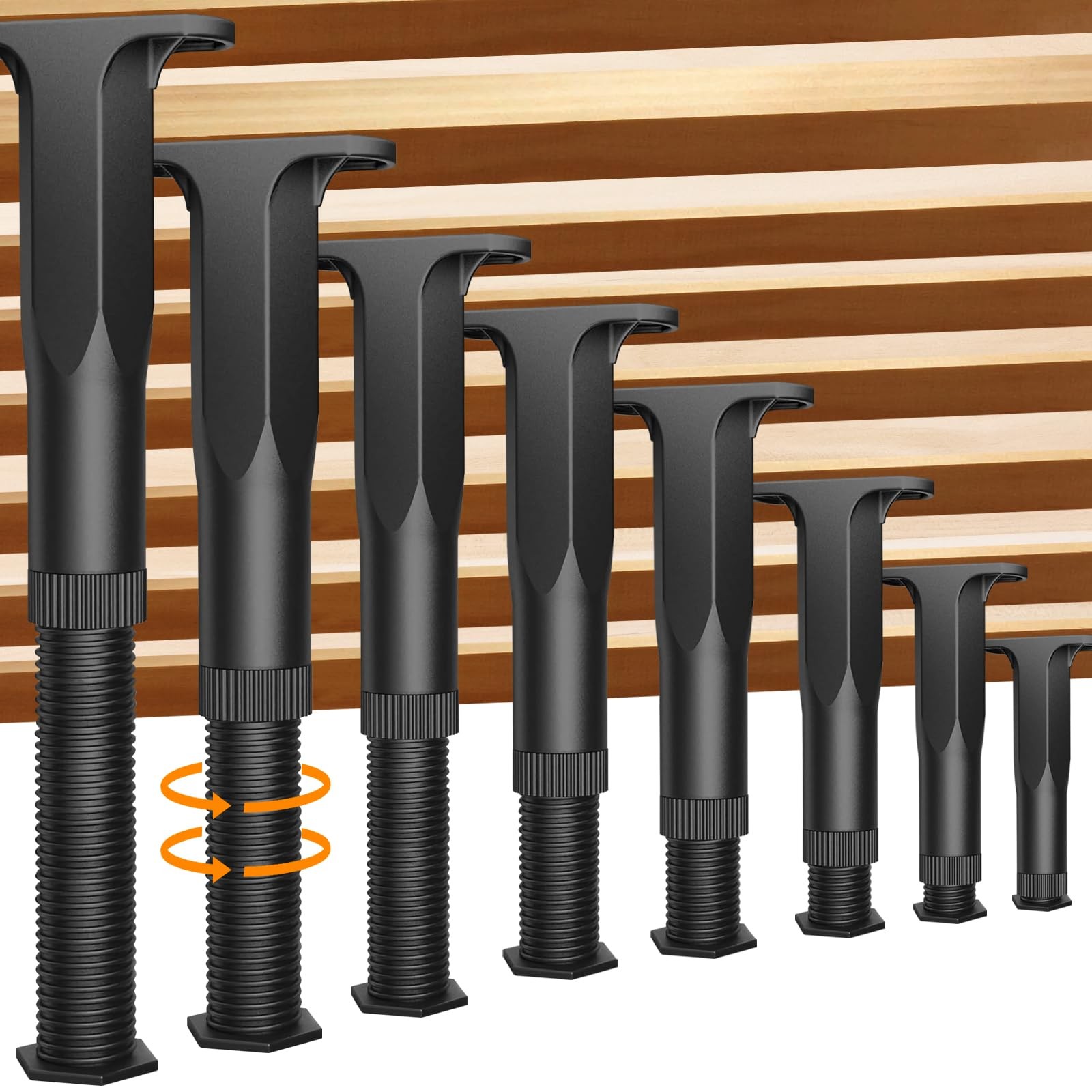 8PCS Adjustable Bed Support Legs Frame Support Legs for King Queen Bed Slats He gallery