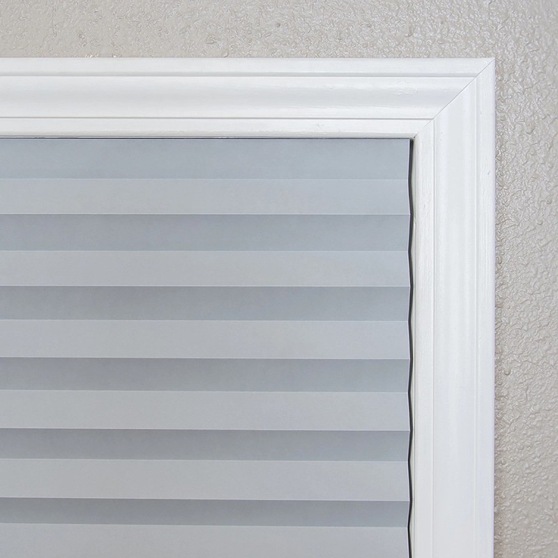 Window Blackout Pleated Paper Shade Light Filtering Panel Gray 36 inch x 72 inch gallery