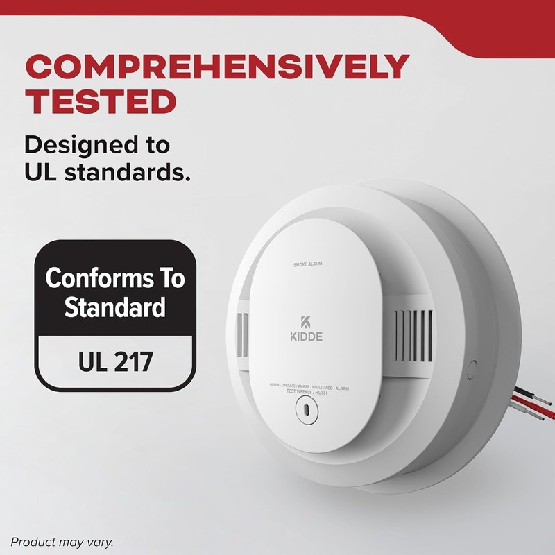 Kidde Hardwired Smoke Detector AA Battery Backup Wire-Free Interconnect gallery