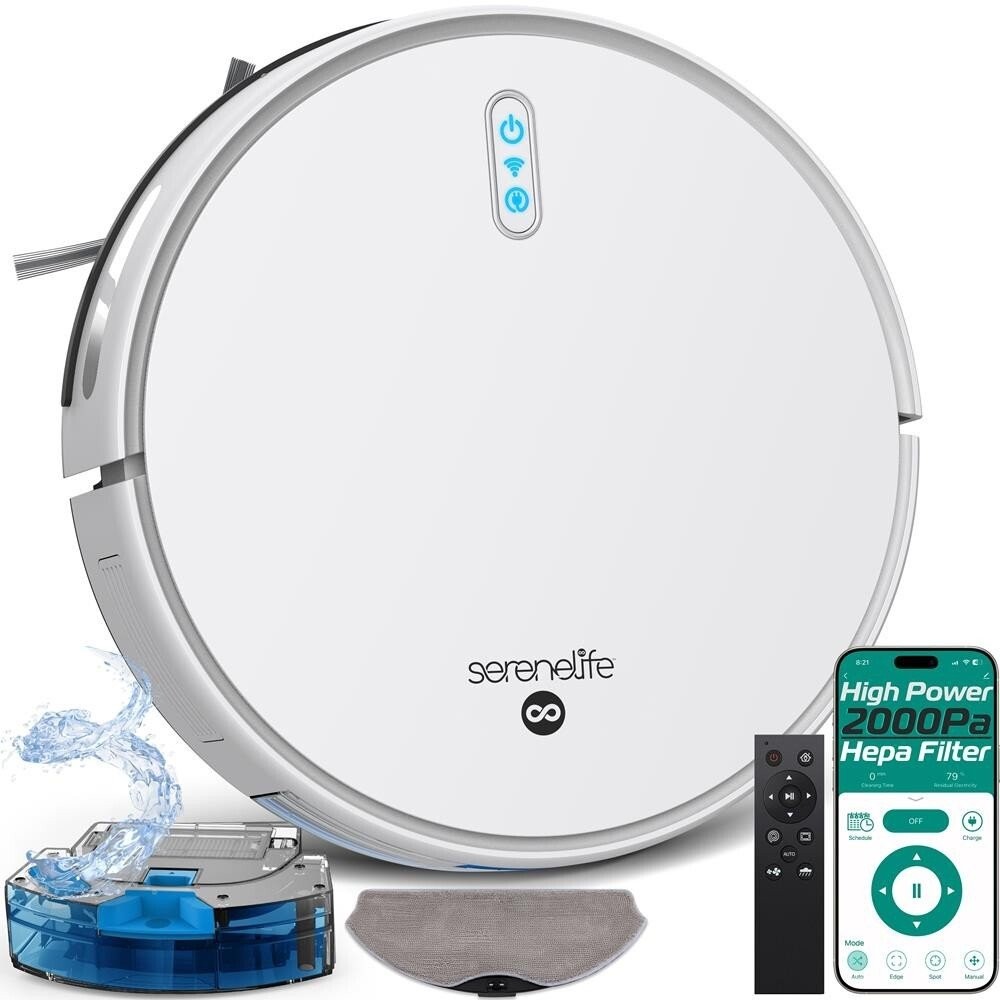 Pure Clean Smart Vacuum Cleaner - Automatic Robot Cleaning, 2-in1 Water Tank gallery