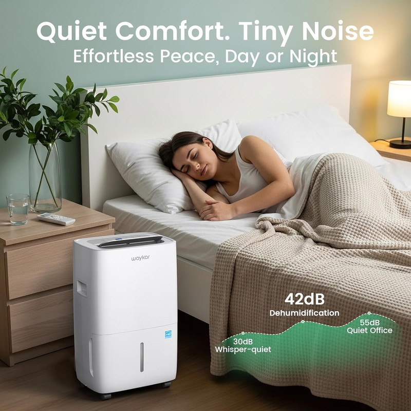Energy Star 80 Pints Dehumidifier for Large Spaces with Hose & Tank gallery