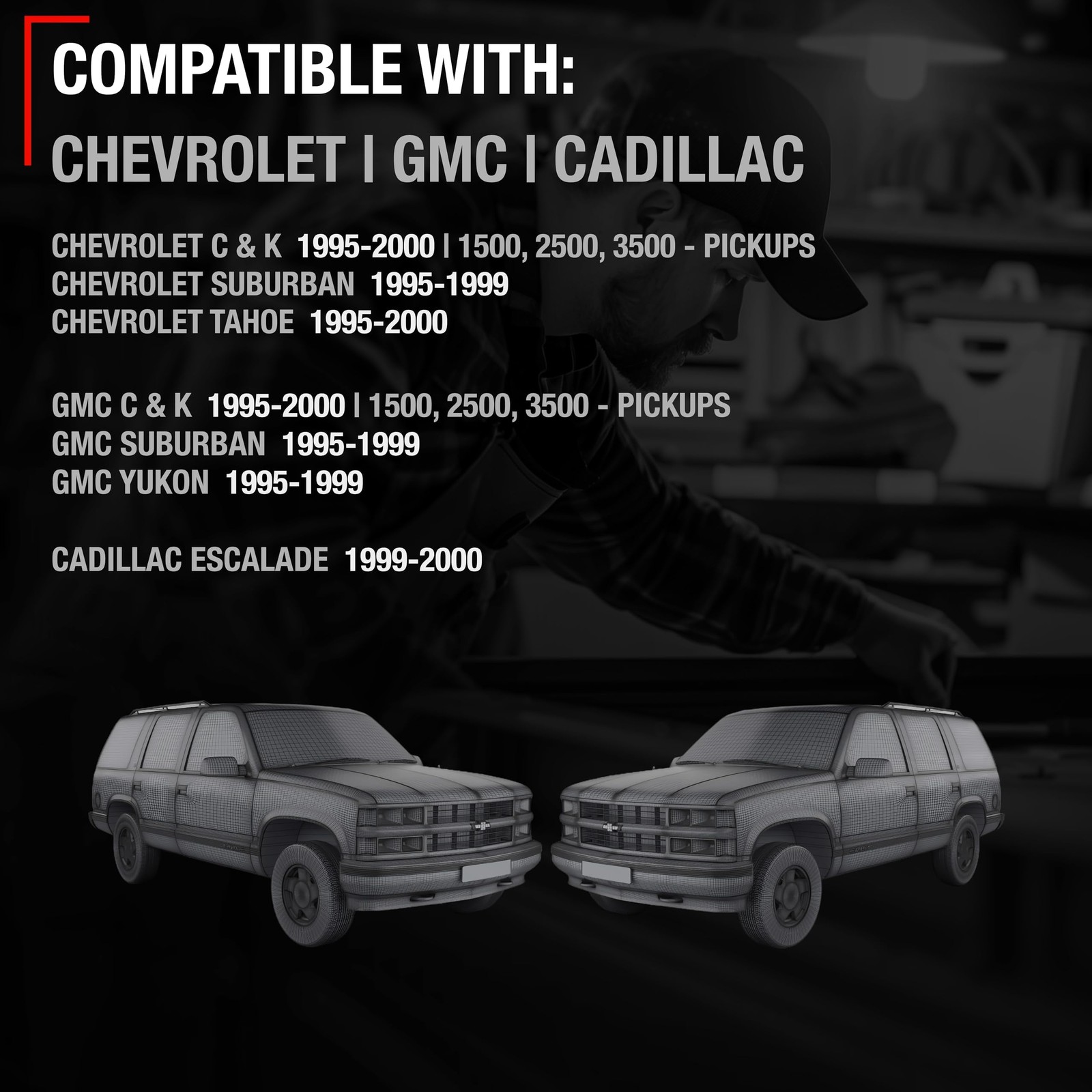 Exterior Door Handle, Left & Right for Chevrolet GMC C&K 1500, 2500, 3500 - M... gallery