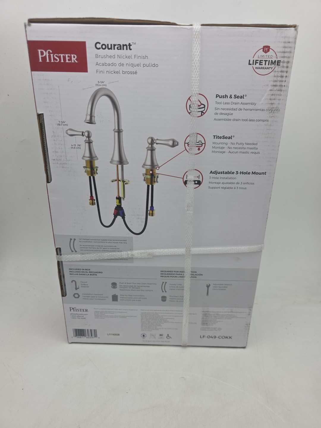 Pfister Courant 2-Handle Widespread Brushed Nickel Bathroom Sink Faucet -... gallery