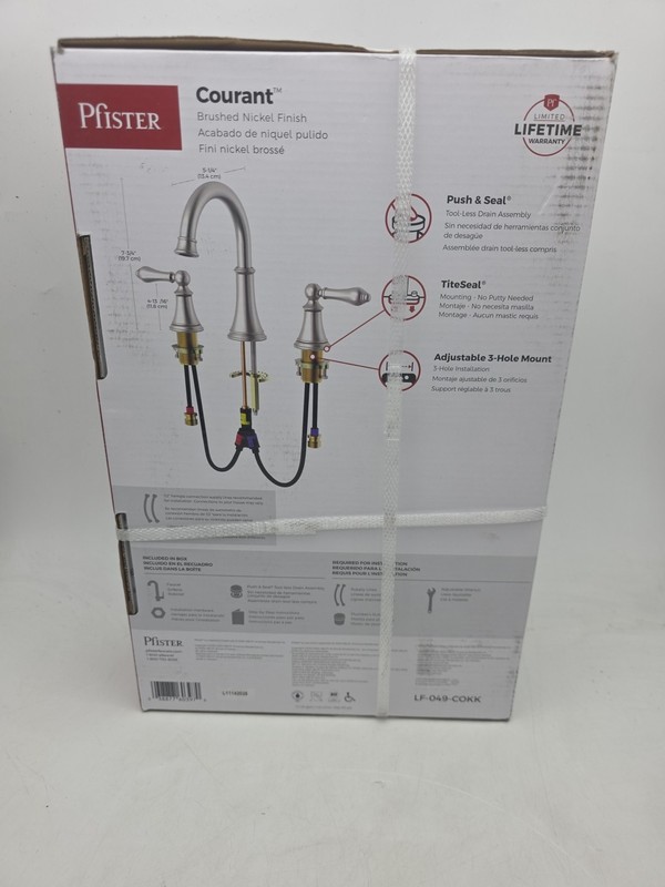 Pfister Courant 2-Handle Widespread Brushed Nickel Bathroom Sink Faucet -... gallery