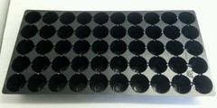 10 Black Plastic PLUG SHEETS – 50 cells per flat- INSERTS SEED STARTING