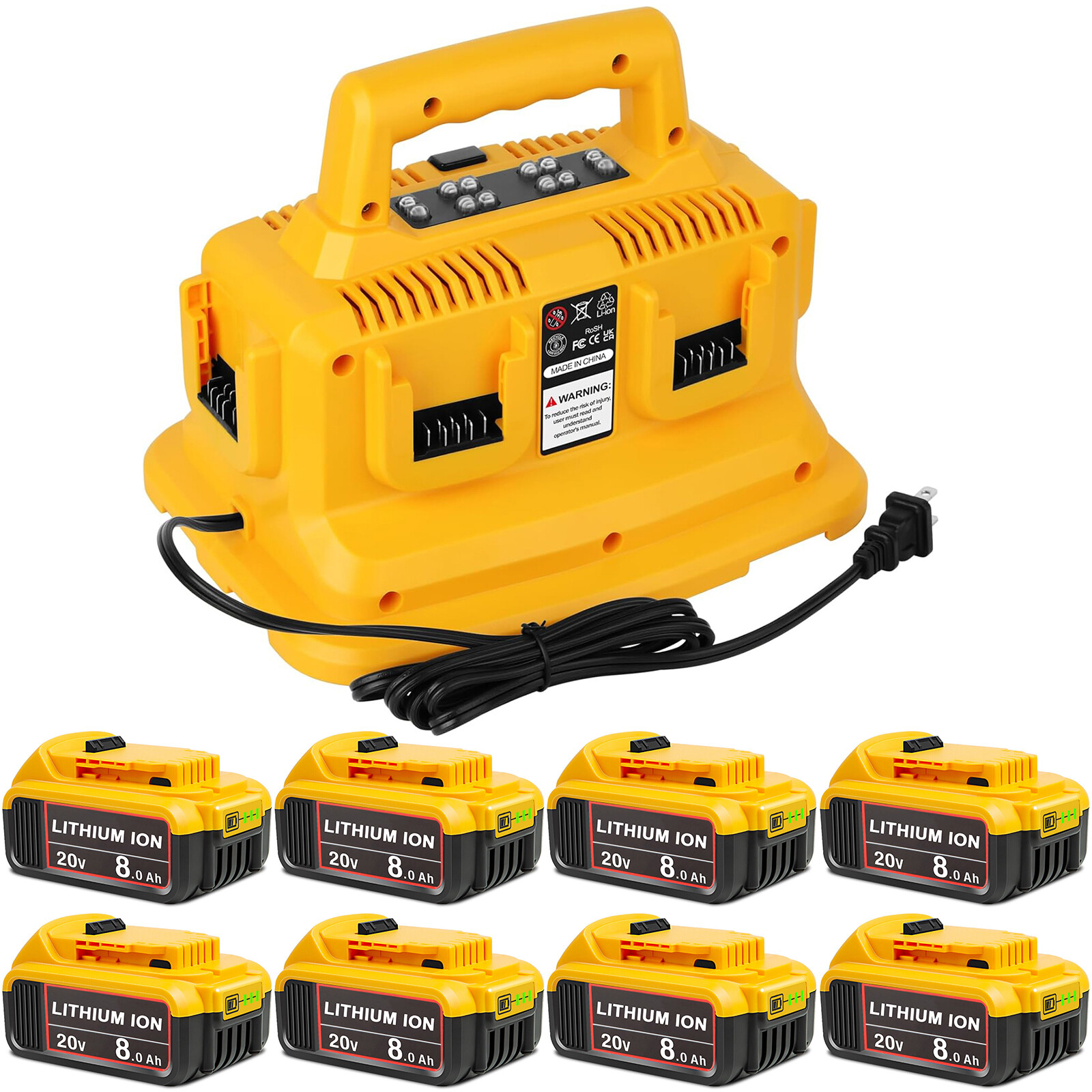For DeWalt 20V 20Volt Max 8.0AH Lithium-ion Battery DCB206 DCB205 Charger DCB104 gallery