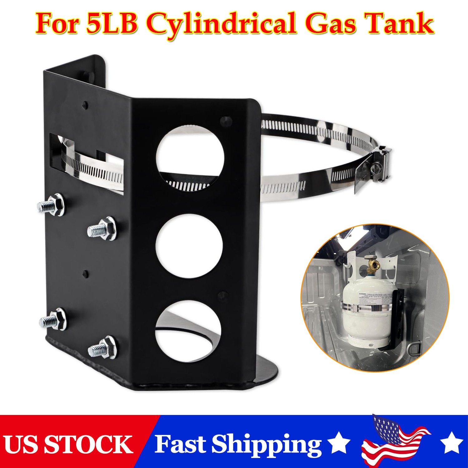 Propane Tank Mount for 5LB Bottle 8 in Diameter, Propane Tank Holder Bracket gallery