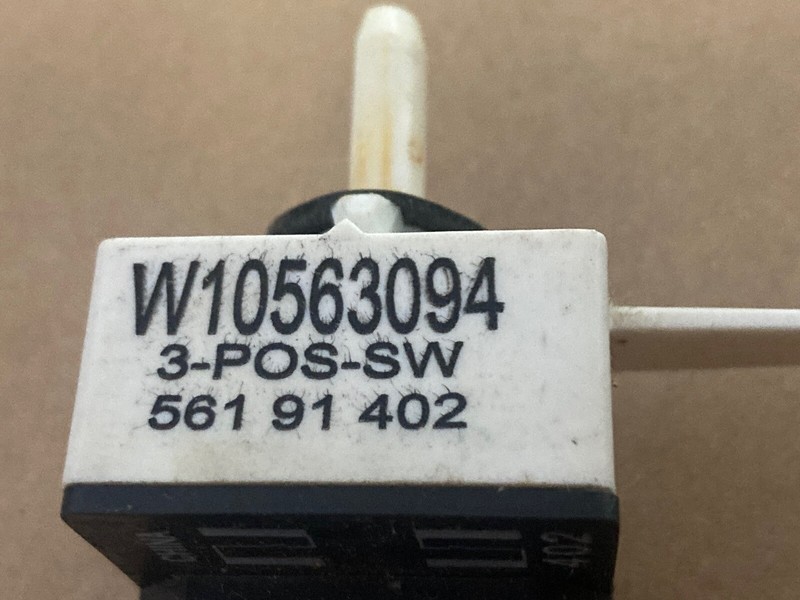 W10563094 WHIRLPOOL DRYER CYCLE SELECTOR SWITCH 259A gallery