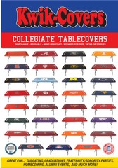 Kwik-Covers College Rectangular Fitted Plastic 6′ & 8′ Table Covers