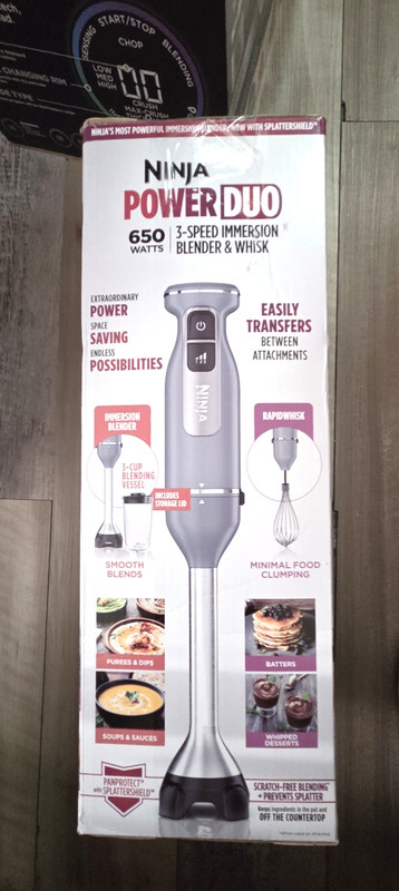 Ninja Immersion Blender & Whisk, Hand Stick Blender, 3 Speeds Blending Vessel gallery