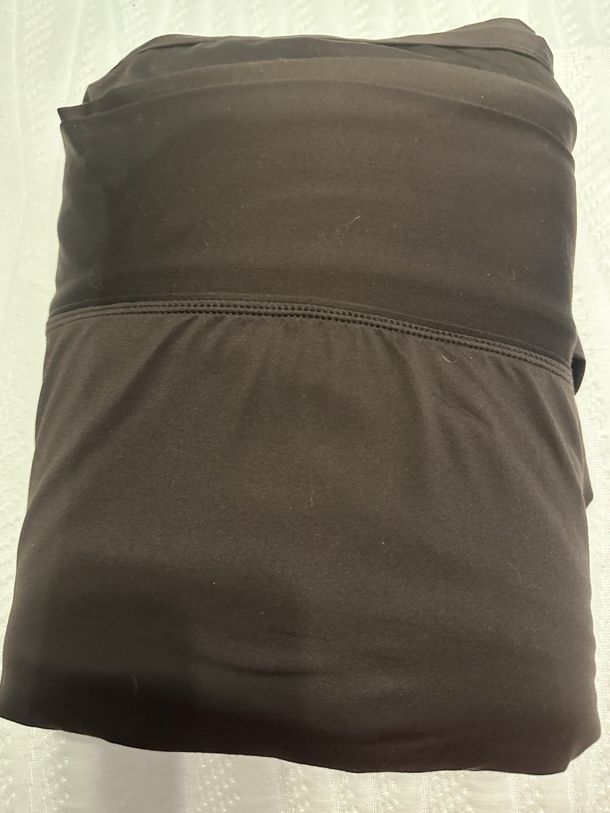 Sheex KING Flat Sheet Poly Stretch Espresso Brown 108 x 96 in gallery