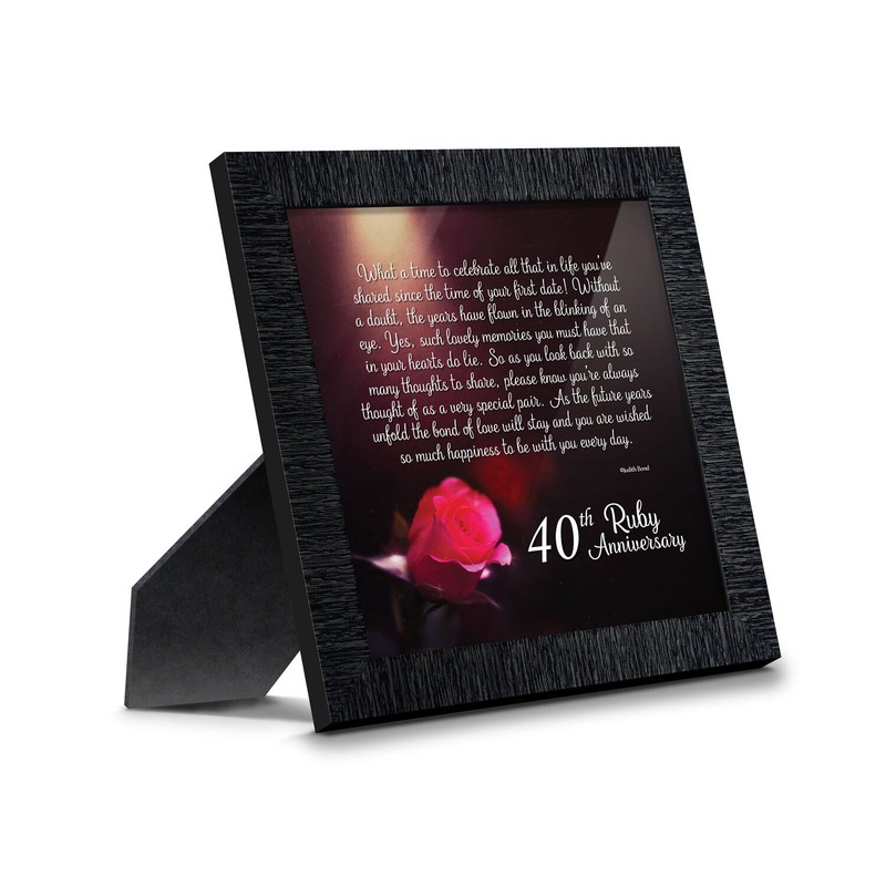 40th Anniversary Gifts for Parents, Ruby 40th Anniversary Decorations for Party gallery