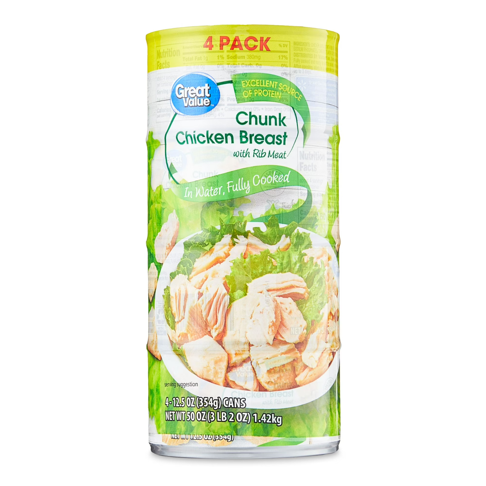 Great Value Chunk Chicken Breast, 12.5 Ounce Can (4 Pack) gallery
