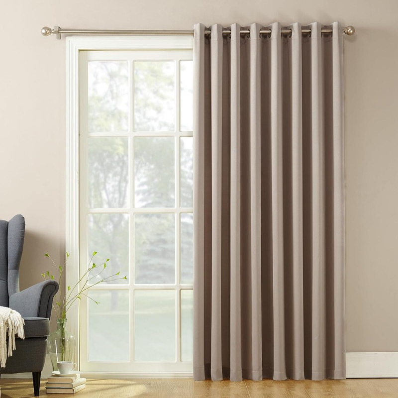 Barrow Energy Efficient Grommet Sliding Patio Door Curtain Panel, 100" gallery